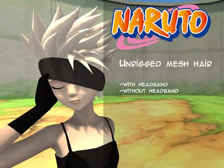 Second Life Marketplace - [Samria`s Fandom Stuff] Kakashi Hatake Hair